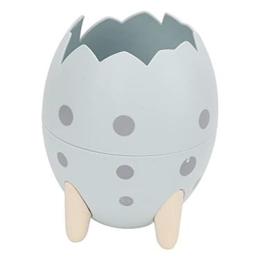 Imagem de Porta-lápis de Ovo de Dinossauro, Caixa de Armazenamento de Ovos de Dinossauro, Suporte para Caneta de Estudante, Organizador de Maquiagem, Escova, Estrutura de Balde de (Azul)