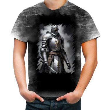 Imagem de Camiseta Desgaste Cavaleiro Templário Cruzadas Paladino 9 - Kasubeck S