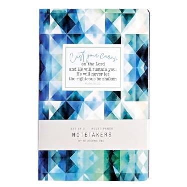 Imagem de Dicksons Caderno de oração forrado para estudo da Bíblia 13 x 21 cm, brochura She Will Not Fall – Conjunto de 3