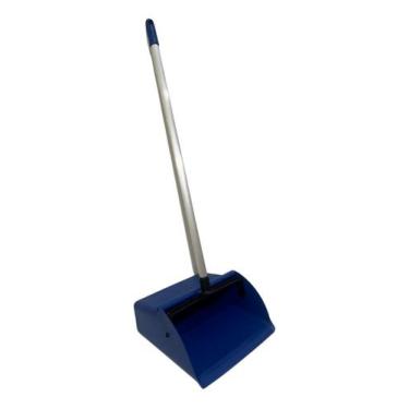 Imagem de Pá De Lixo Coletora Cabo Aluminio 75 Cm Profissio Star Clean, Azul