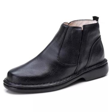 Imagem de Botina Comfort Couro Floter Ant stress Palmilha Gel 4003 - Ranster, Pr