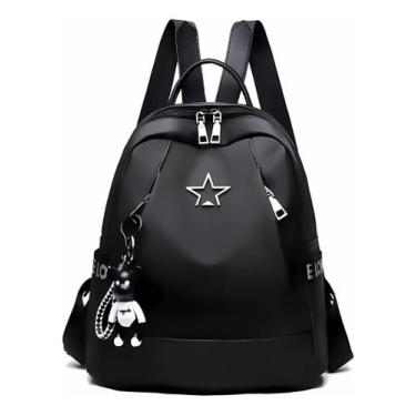 Imagem de Mochila Feminina Juvenil Faculdade Escolar Com Chaveiro Top - Alwy