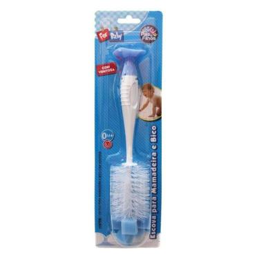 Imagem de Escova Lavar Mamadeira e Bico Gala com Ventosa Azul - Paisfilhos (1315