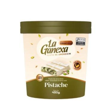 Imagem de Pasta de Amendoim Integral Gourmet (450g) - Sabor: Pistache - La Ganex