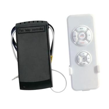 Imagem de WeiLaiKeQi Kit de controle remoto para ventilador de teto, temporizador, componentes de reparo, controlador de interruptor remoto de velocidade universal para