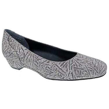 Imagem de Ros Hommerson Vestido feminino Tabitha - sapato anabela casual, Estampa de estanho, 8.5 X-Narrow