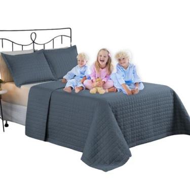 Imagem de Kit Cama King Size Copacabana Percal 300 Fios com Porta-Travesseiros -