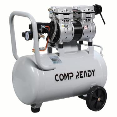 Imagem de COMP2EADY Compressor De Ar Portátil 8 Galões, 1 Hp, 2,5 Cfm A 90 Psi, 60 Db, Ultra Silencioso, Sem Óleo, Ideal Para Encher Pneus, Ferramenta Pneumática, Pintura Em Spray