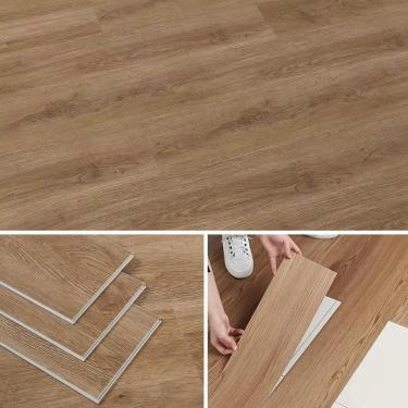 Imagem de Piso Vinílico Autocolante Placa Adesiva Régua Madeira Cx 5M