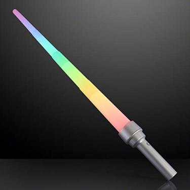 Imagem de FlashingBlinkyLights Espada de sabre de luz expansível de LED multicolorido..