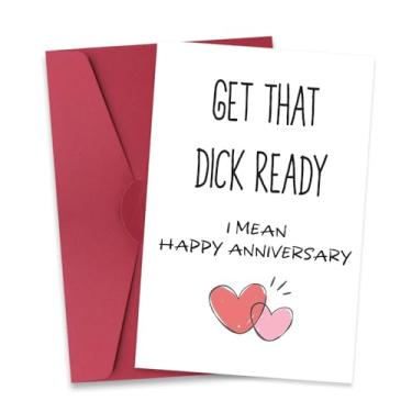 Imagem de Cartão de feliz aniversário para marido esposa aniversário de casamento presentes de Natal para ele ela presente sexy de dia dos namorados para Bf Gf cartões de papel para casal cartão de 1º 2º