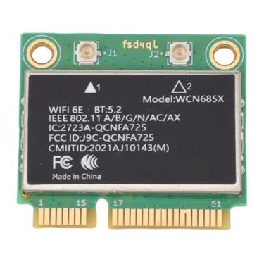 Imagem de VBESTLIFE Placa Sem Fio WiFi 6E, Adaptador de Rede Bluetooth 5.3 Tri Band de até 54 Mbps para Laptop, para WCN685X QCNFA725