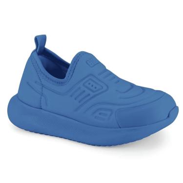 Imagem de Tênis Infantil Bibi Flash Baby Calce Fácil Confortável Azul-Masculino