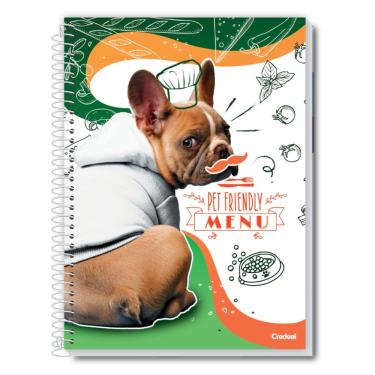 Imagem de Caderno Espiral Universitário A4 1 Matéria 80 Folhas Capa Dura Mimo Credeal Estampa 2