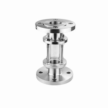 Imagem de Visor De Fluxo HGS07-126 Visor De Flange 1PC - Aço Inoxidável SS304/316L Polido Para Indústrias Farmacêuticas/cervejeiras/químicas, DN15-DN200, Vedação De PTFE(316L,DN32)