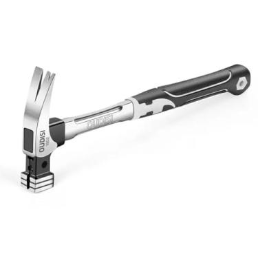 Imagem de Martelo de Garra Multifuncional com Cabo Aço Inoxidável Anexo Ferro Prego Multiuso Grip Confortável Batida para Profissionais e Amadores