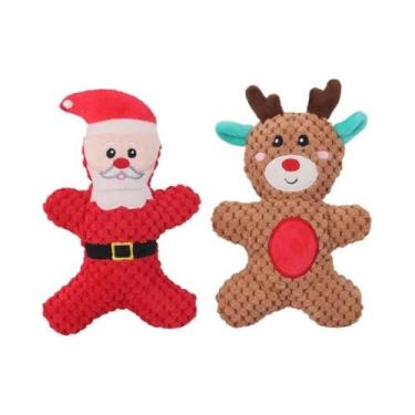 Imagem de Brinquedo De Pelúcia Sonoro De Natal Para Cães E Gatos: Papai Noel, Al