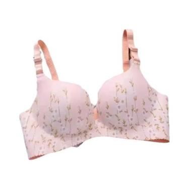 Imagem de Sutiã Push-up Sem Costura Com Estampa Floral Para Mulheres, Lingerie S