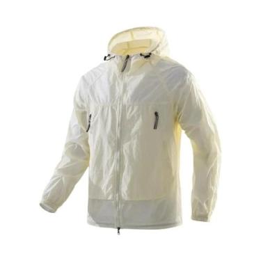 Imagem de Jaqueta Corta-vento Masculina Com Capuz UPF50+, Ultraleve, Com Zíper, 