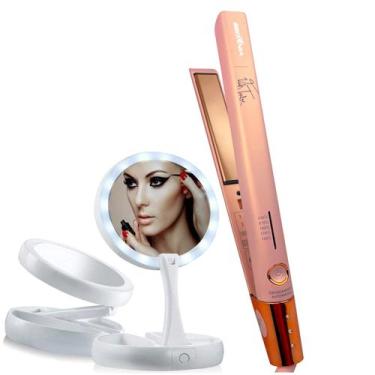 Imagem de Prancha De Cabelo Britania Titanium Profissional Salão Ions 450f Progr