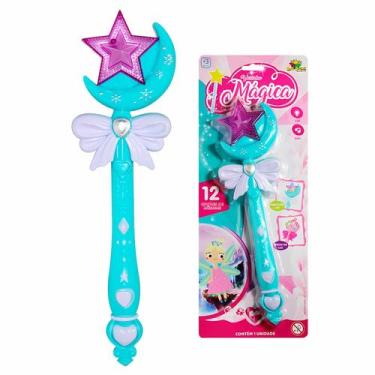 Imagem de Brinquedo Varinha Mágica Infantil Com Efeitos Sonoros Princesa Encanta