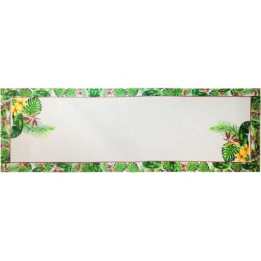 Imagem de Tecido Estampado Para Trilho de Mesa Plantas e Flores - Sassarico