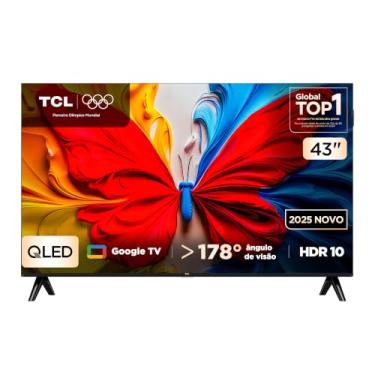 Imagem de Smart TV TCL 43 Polegadas Full HD QLED S5K WiFi Bluetooth Google TV 2 HDMI HDR10 Dolby Audio 43S5K