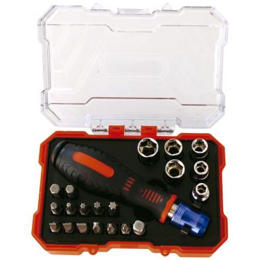 Imagem de Chave Jogo Soquete e Bits Diversos 21 Peças Ref. S49005021 - Robust