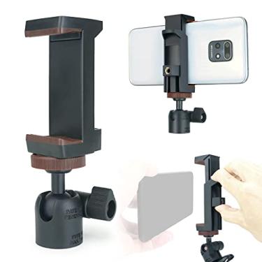 Imagem de LINCO Lincostore Pacote com 3 mini cabeça esférica com montagem de parafuso de 1/4" e suporte de braçadeira de telefone cabeça esférica de tripé rotativa de 360 graus para câmeras DSLR HTC Vive monopé câmera suporte de luz AM283