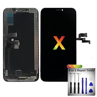 Imagem de Digitalizador de tela sensível ao toque LCD para iPhone X de 5,8 polegadas compatível com o modelo A1865 A1901 A1902 com ferramentas de reparo