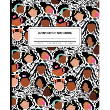 Imagem de Caderno de composição pautado pela faculdade: Got That Black Girl Magic | Diário fofo para meninas negras, adolescentes, mulheres para voltar às aulas, faculdade, trabalho de escritório e uso pessoal