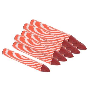 Imagem de PATIKIL Giz de cera para marcação, pacote com 12, 10 x 1,4 cm, lápis de cera hexagonal, para madeira, vidro, cerâmica, caixas, pano, pedra, vermelho