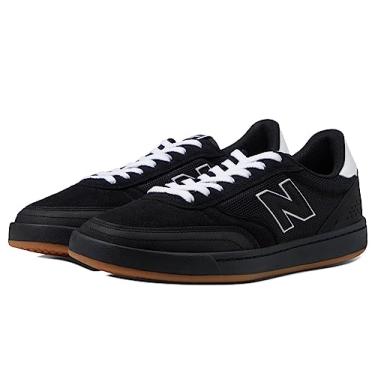 Imagem de New Balance 440 preto/branco vegano EUA 10, feminino 11,5 D (M), Vegano preto/branco, 42 BR