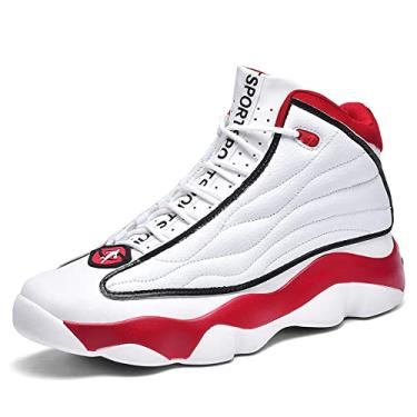 Imagem de Caouduo Sapatos casuais tênis de corrida tênis de caminhada tênis de basquete sapatos masculinos sapatos de competição sapatos para uso ao ar livre esportes de verão, Vermelho, 39