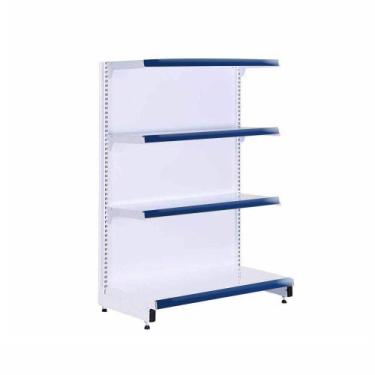 Imagem de Gôndola Prateleira Supermercado 4 Níveis 40x30 New Plus 1,40m Ponta PE
