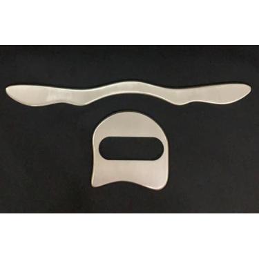 Imagem de Kit de Liberação Miofascial Iastm Guidao Guidom Soco Soqueira em Inox 