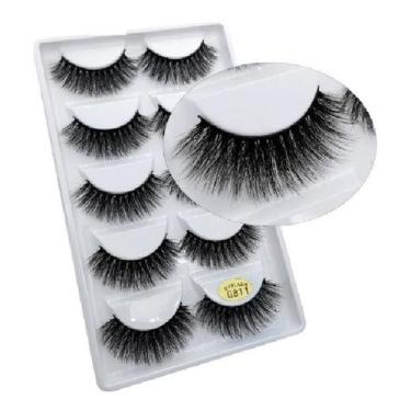 Imagem de Cílios Postiços G5-g6-g8 Mink 5 Pares - Eyelash, G811