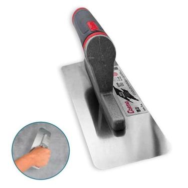 Imagem de Desempenadeira Lisa Cortag 60135 29x10cm Aço Inox Chapa Lisa Bordas Ar