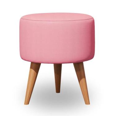 Imagem de Puff Decorativo Redondo, Puff Para Penteadeira E Sala De Estar, Puf De
