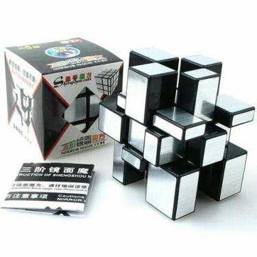 Imagem de Cubo Mágico Mirror Cube Blocks Shengshou Profissional (Prateado)