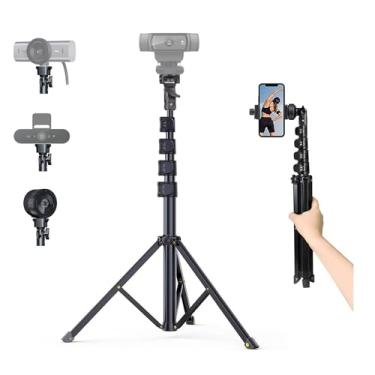 Imagem de AceTaken Suporte de tripé de webcam de 53 polegadas para Logitech C920x, MX-Brio 4K, Brio PRO X, Brio 500, C925-e, C930 C922, C615, Webcams Streamcam para gravação de vídeo, streaming, chamadas de