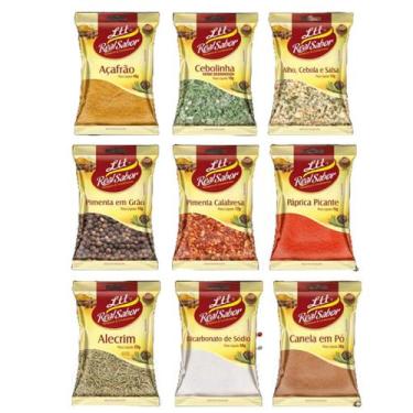 Imagem de Kit 20 Especiarias Condimentos Temperos Completos Real Sabor Pimenta A