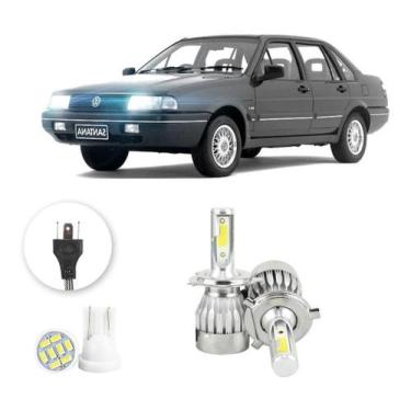 Imagem de Lampadas Led Volkswagen Santana 1991 A 1996 H4 20000lm - V10, Branco