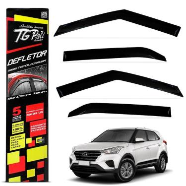 Imagem de Calha De Chuva Defletor Creta 2017 A 2021 Acrilico Tgpoli