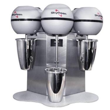 Imagem de Batedor de MilkShake Sorveteria Skymsen 3 Hastes Copo em Inox 0,8 Litr