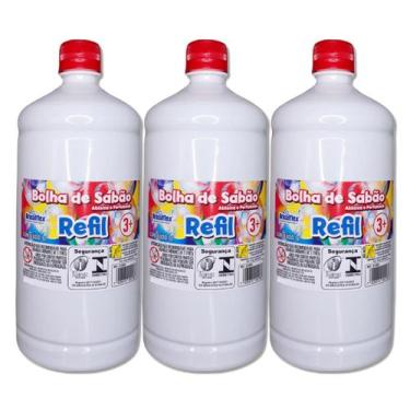 Imagem de Kit Refil para bolha de sabão líquido Bubble para máquina de fazer bol