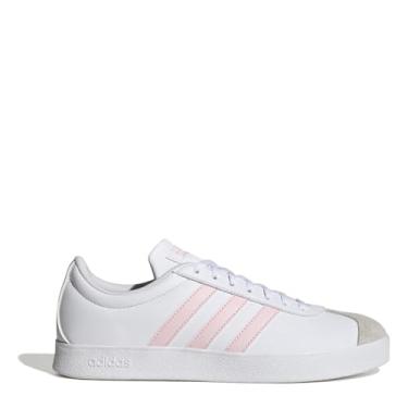 Imagem de Tênis Feminino Branco e Pink da Adidas com Cabedal Sintético e Solado de Borracha