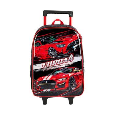 Imagem de Mochila Escolar Com Rodas Força 4 Ic40982 - Vermelho