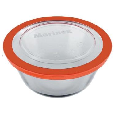 Imagem de Tigela Redonda Com Tampa Plástica 0,6 Litros Marinex