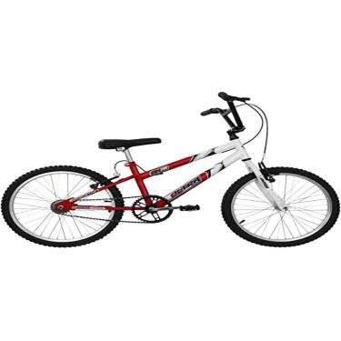 Imagem de Bicicleta de Passeio Ultra Bikes Esporte Bicolor Rebaixada Aro 20 Reforçada Freio V-Brake Infantil Juvenil Vermelho/Branco